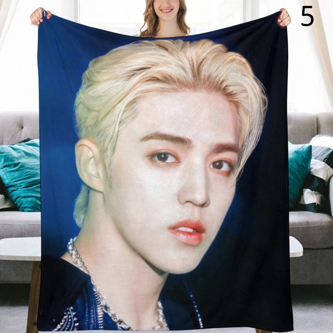 SEVENTEEN S.Coups Blanket, Seventeen Flannel Throw Blanket, Gifts for Carat