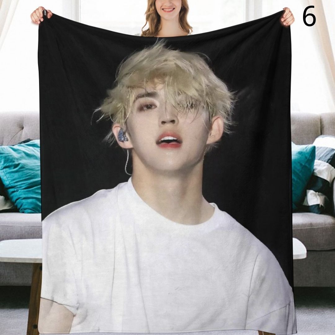 SEVENTEEN S.Coups Blanket, Seventeen Flannel Throw Blanket, Gifts for Carat