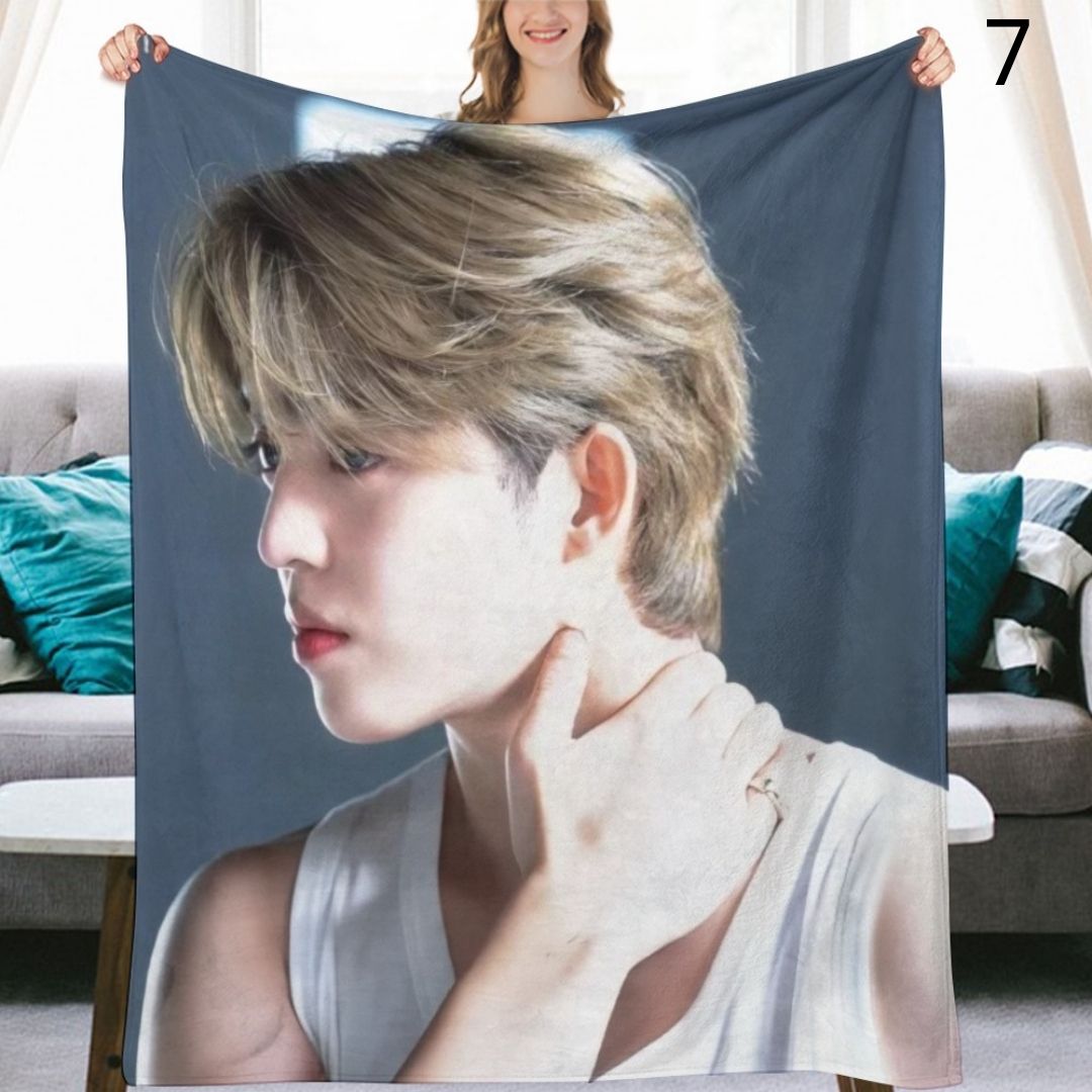 SEVENTEEN S.Coups Blanket, Seventeen Flannel Throw Blanket, Gifts for Carat