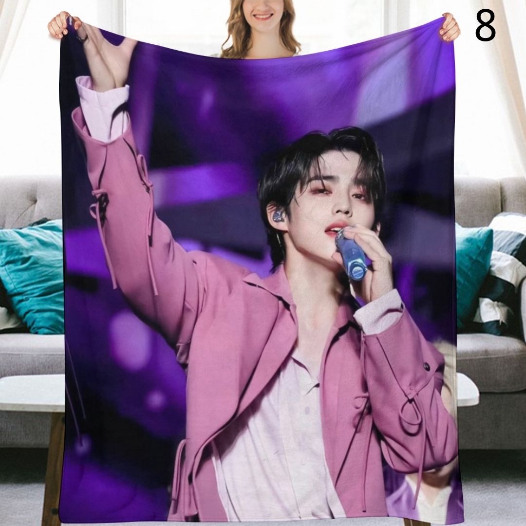 SEVENTEEN S.Coups Blanket, Seventeen Flannel Throw Blanket, Gifts for Carat