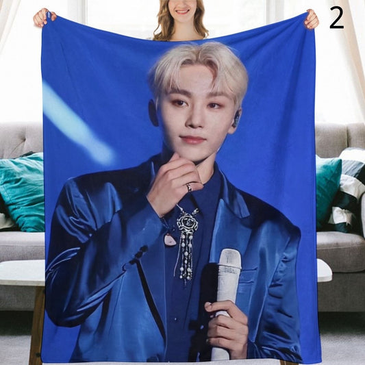 SEVENTEEN Seungkwan Blanket, Seventeen Flannel Throw Blanket, Gifts for Carat