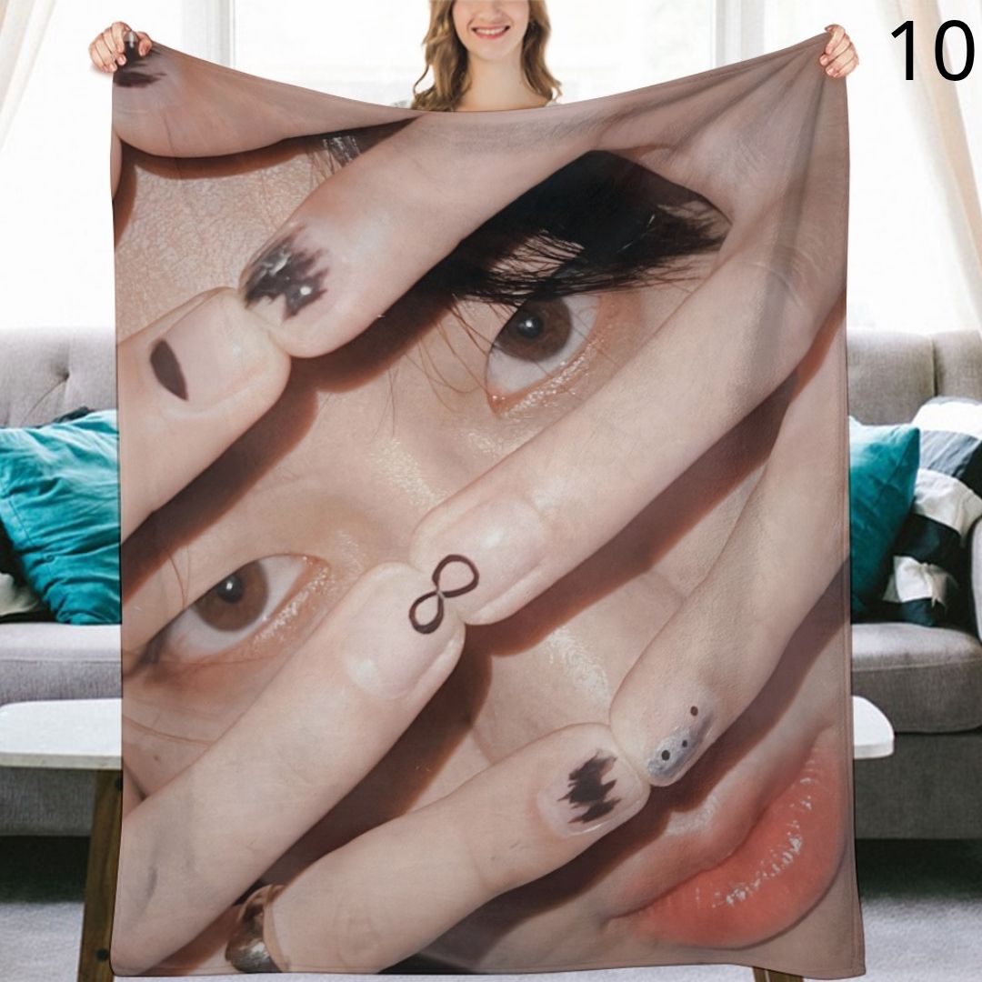 SEVENTEEN The8 Blanket, Seventeen Flannel Throw Blanket, Gifts for Carat