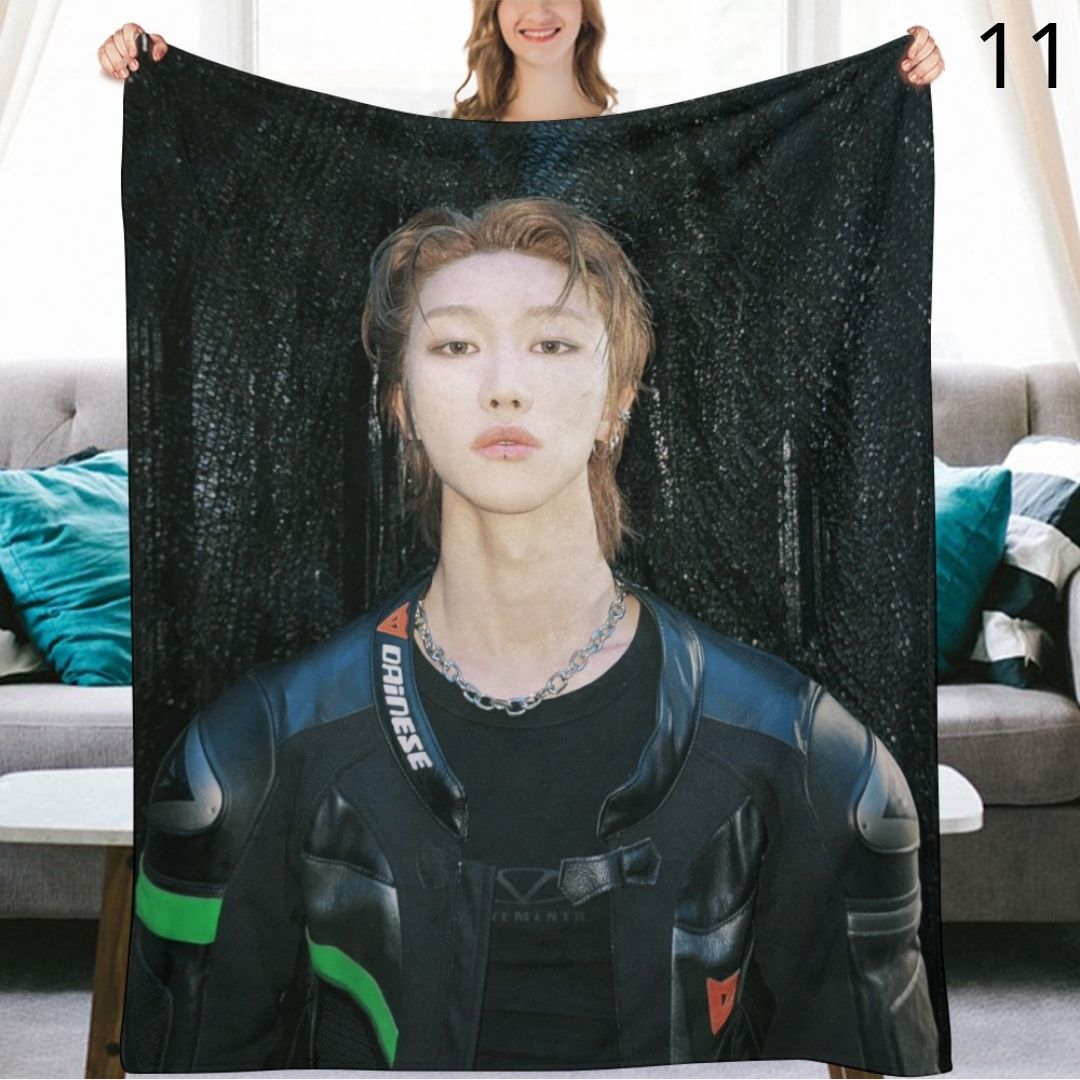 SEVENTEEN The8 Blanket, Seventeen Flannel Throw Blanket, Gifts for Carat