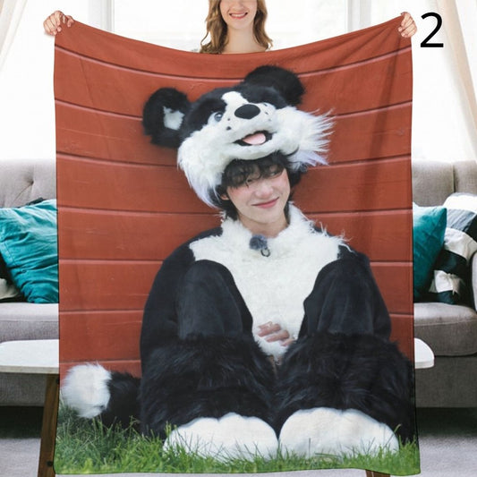 SEVENTEEN The8 Blanket, Seventeen Flannel Throw Blanket, Gifts for Carat