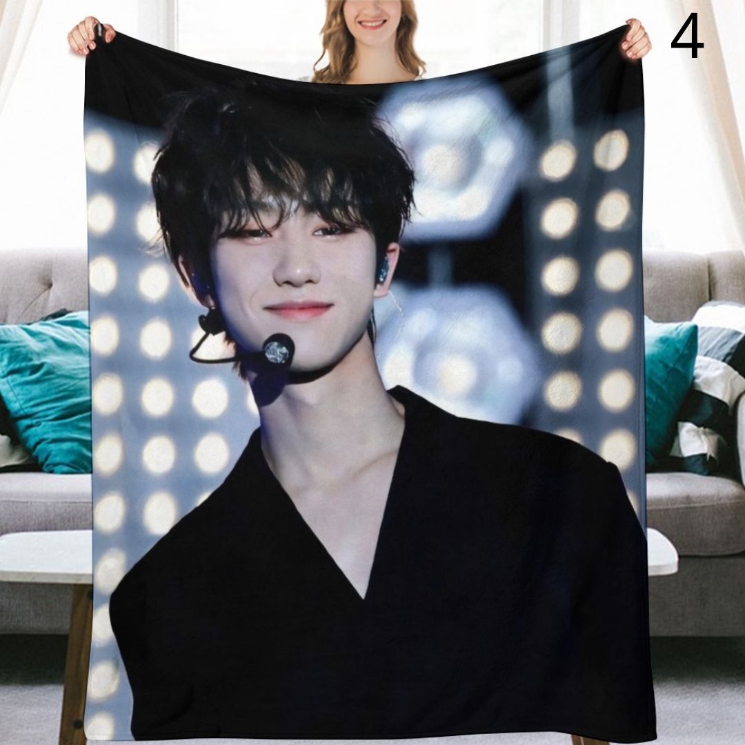 SEVENTEEN The8 Blanket, Seventeen Flannel Throw Blanket, Gifts for Carat