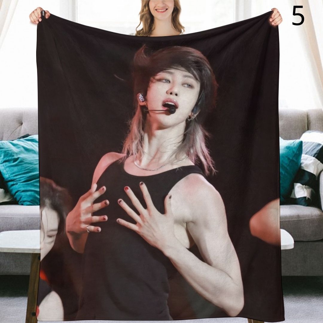 SEVENTEEN The8 Blanket, Seventeen Flannel Throw Blanket, Gifts for Carat
