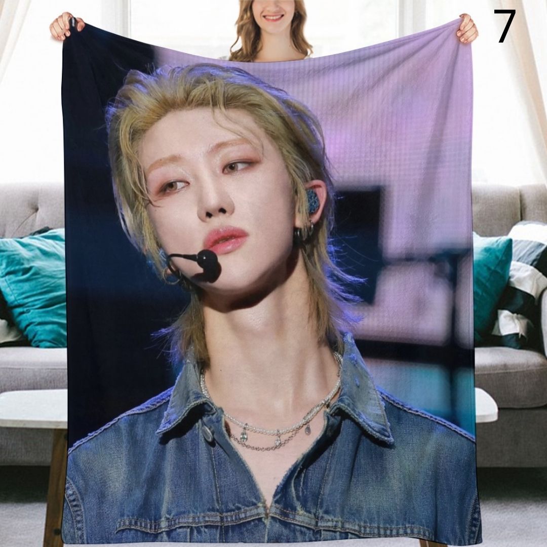 SEVENTEEN The8 Blanket, Seventeen Flannel Throw Blanket, Gifts for Carat