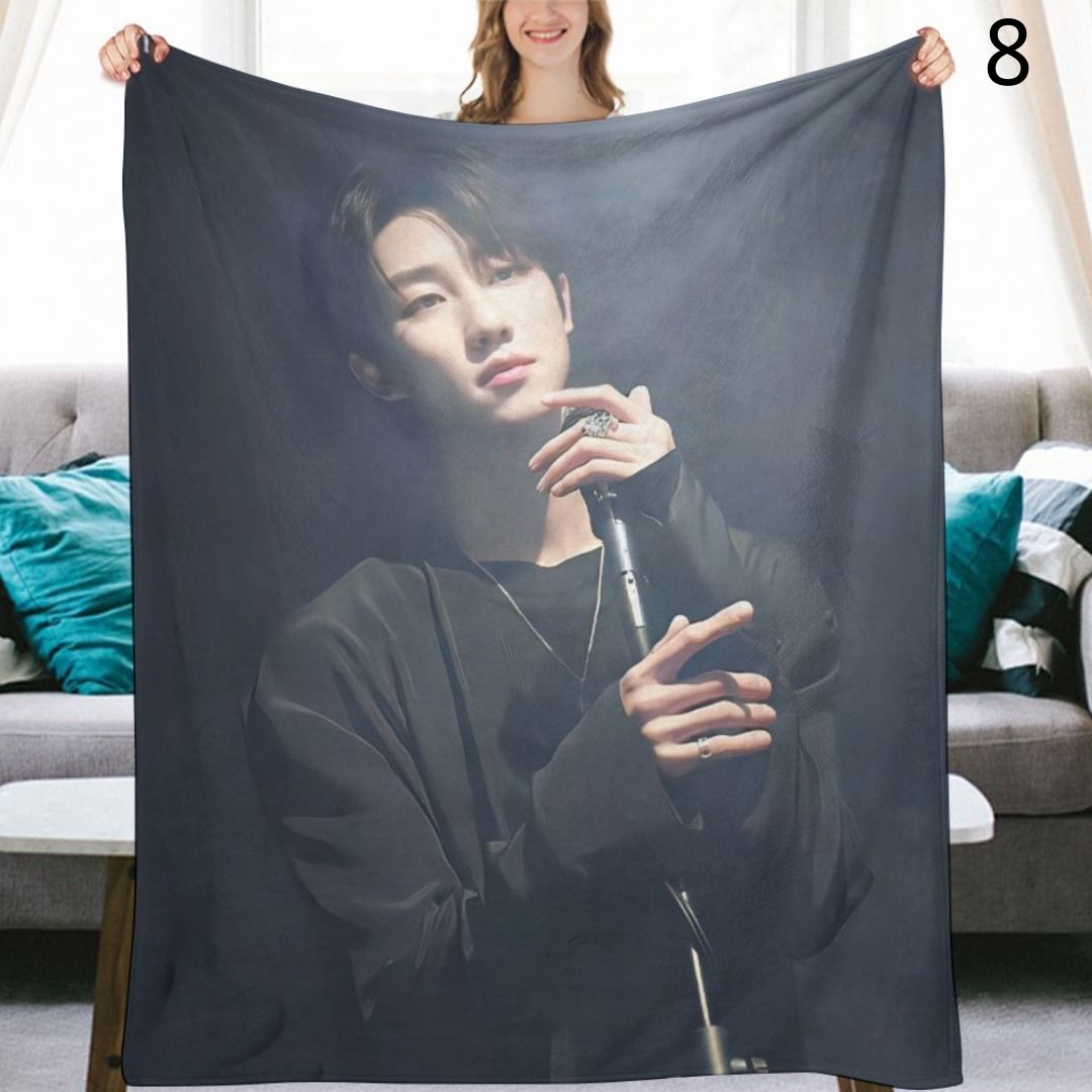SEVENTEEN The8 Blanket, Seventeen Flannel Throw Blanket, Gifts for Carat