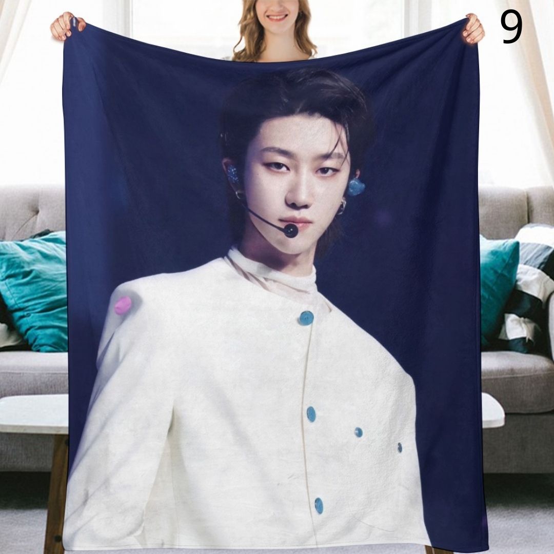 SEVENTEEN The8 Blanket, Seventeen Flannel Throw Blanket, Gifts for Carat
