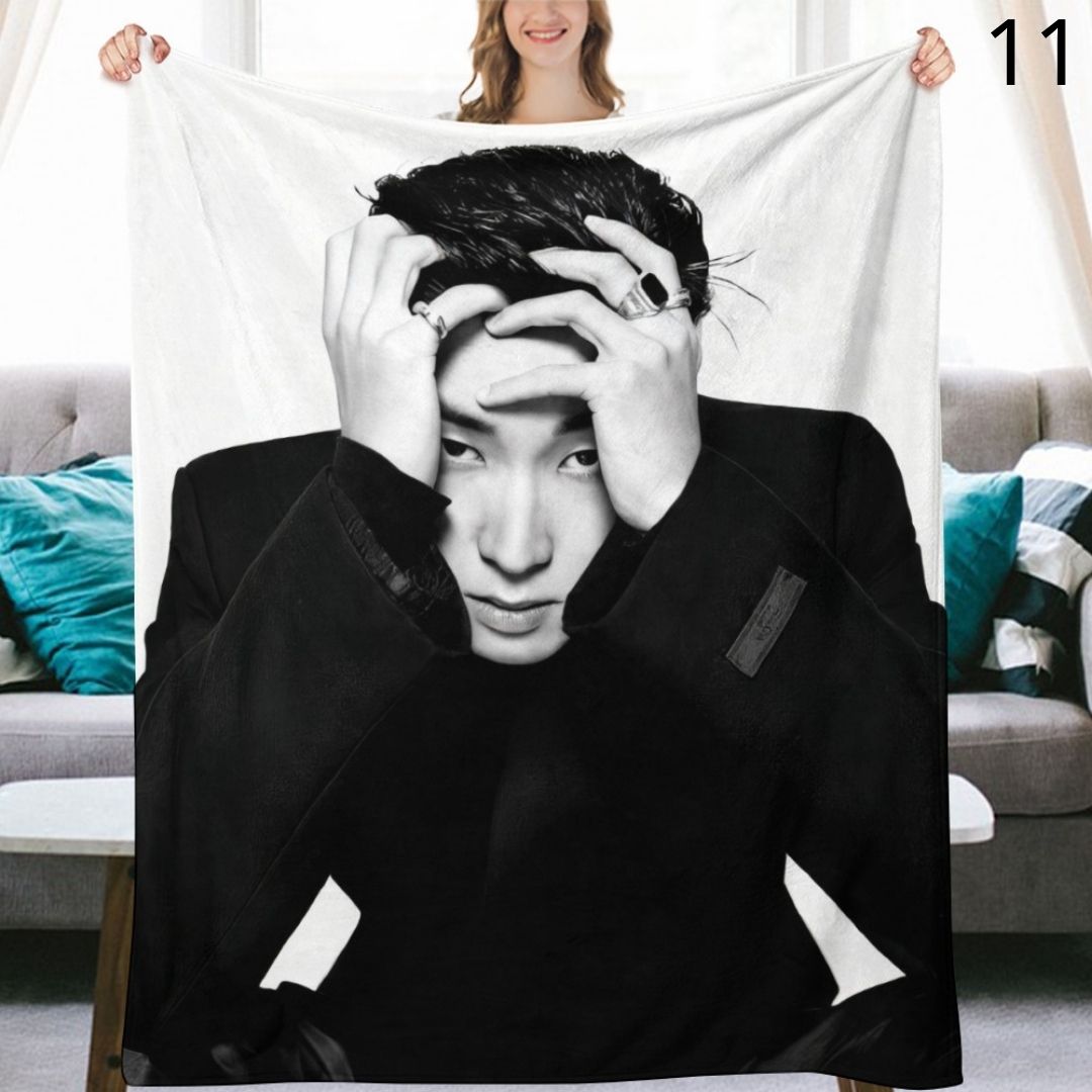 SEVENTEEN Wonwoo Blanket, Seventeen Flannel Throw Blanket, Gifts for Carat