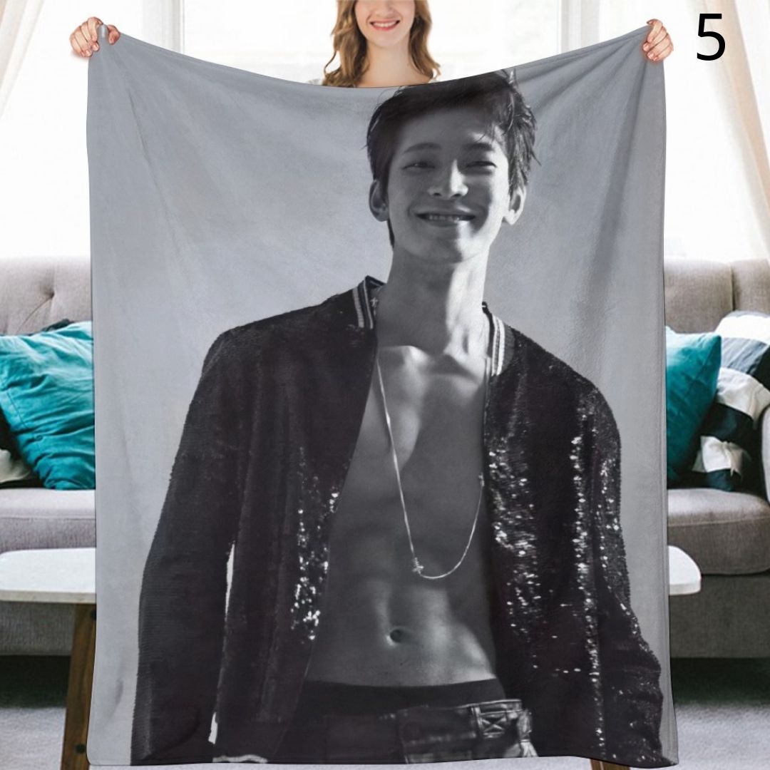 SEVENTEEN Wonwoo Blanket, Seventeen Flannel Throw Blanket, Gifts for Carat