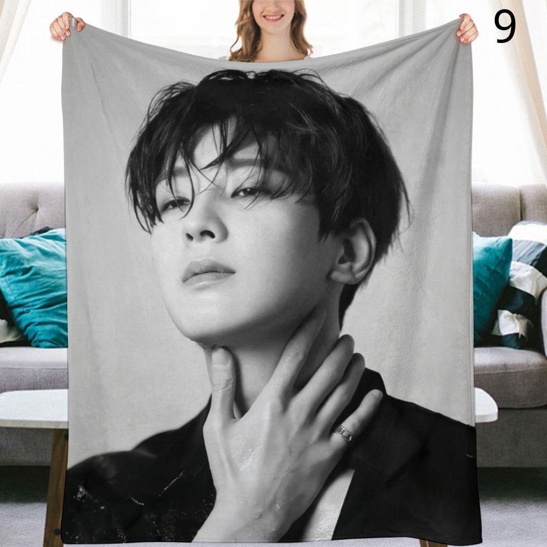SEVENTEEN Wonwoo Blanket, Seventeen Flannel Throw Blanket, Gifts for Carat