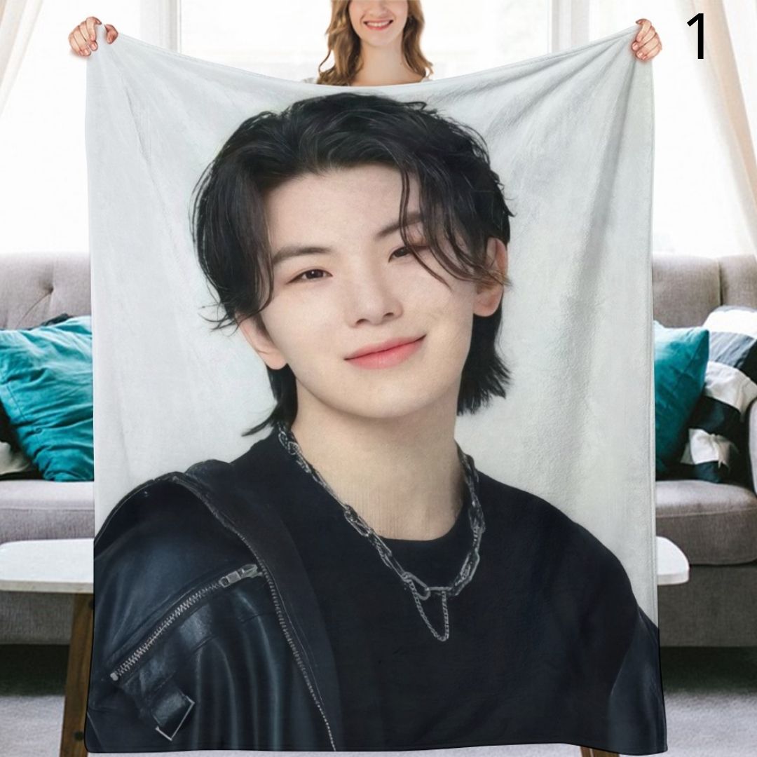 SEVENTEEN Woozi Blanket, Seventeen Flannel Throw Blanket, Gifts for Carat