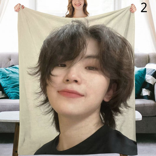 SEVENTEEN Woozi Blanket, Seventeen Flannel Throw Blanket, Gifts for Carat