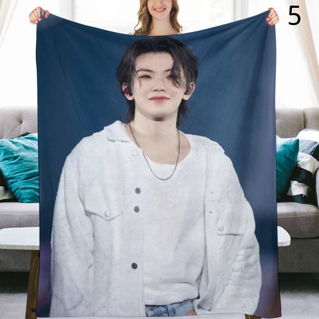 SEVENTEEN Woozi Blanket, Seventeen Flannel Throw Blanket, Gifts for Carat