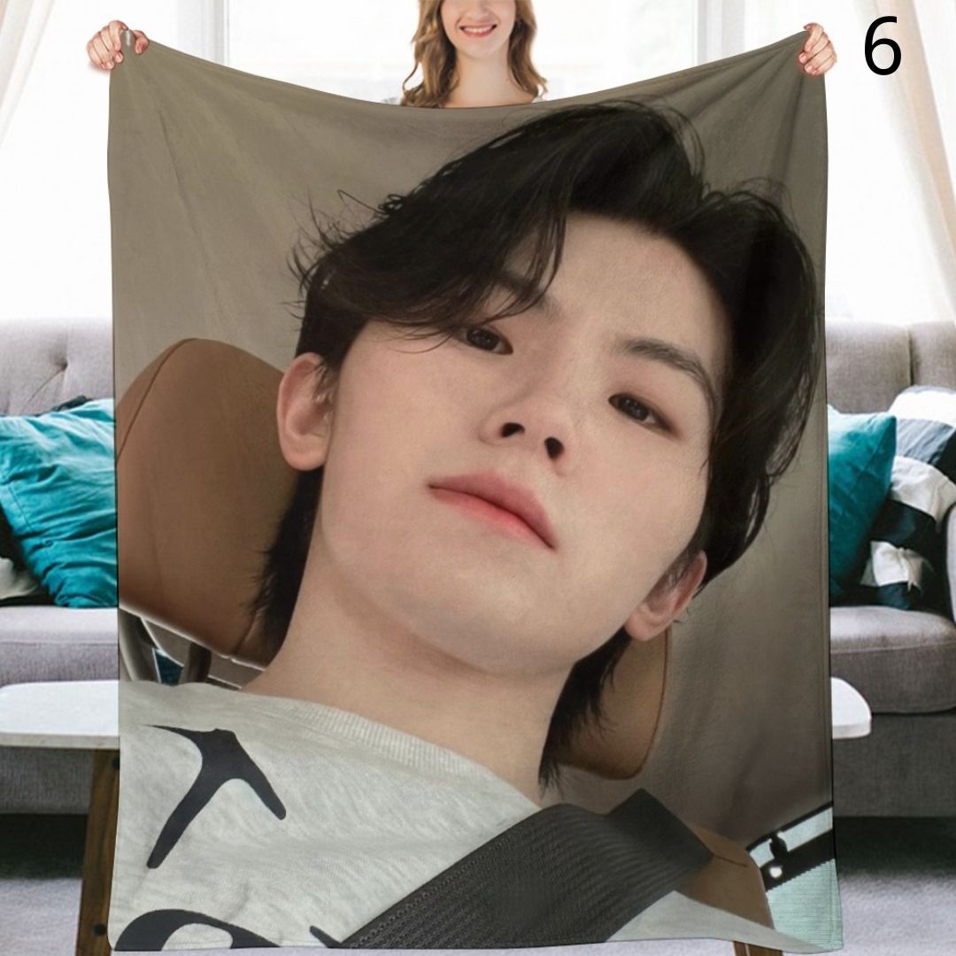 SEVENTEEN Woozi Blanket, Seventeen Flannel Throw Blanket, Gifts for Carat