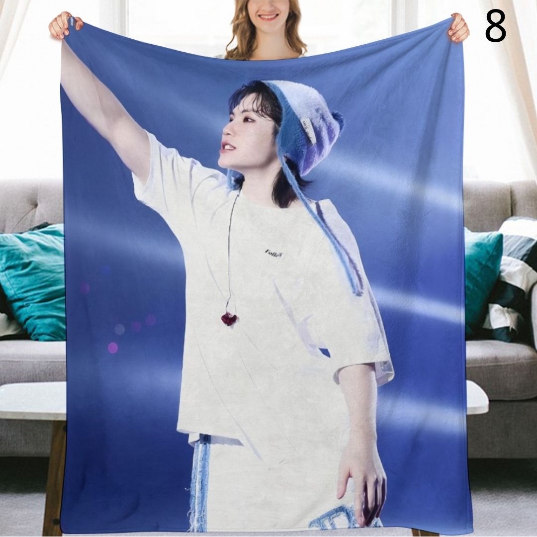 SEVENTEEN Woozi Blanket, Seventeen Flannel Throw Blanket, Gifts for Carat