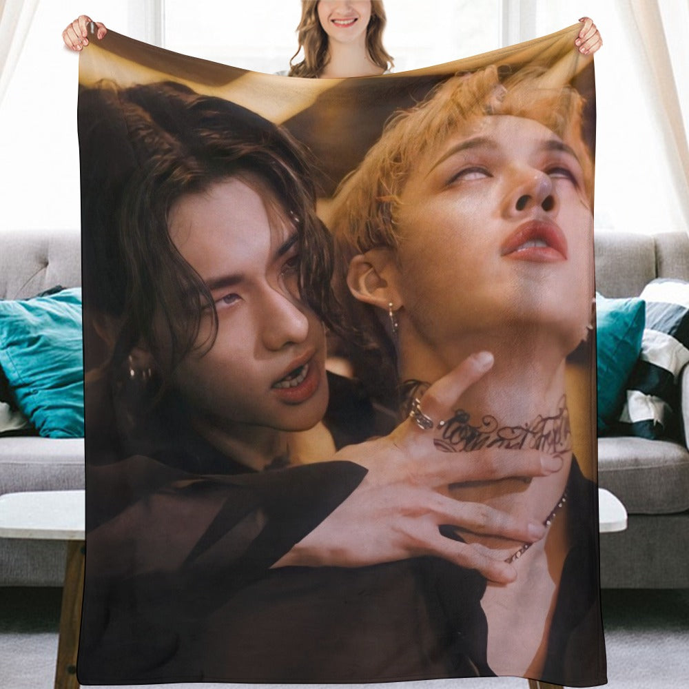 Stray Kids Hyunjin Blanket, SKZ Flannel Throw Blanket, Gifts for Stay
