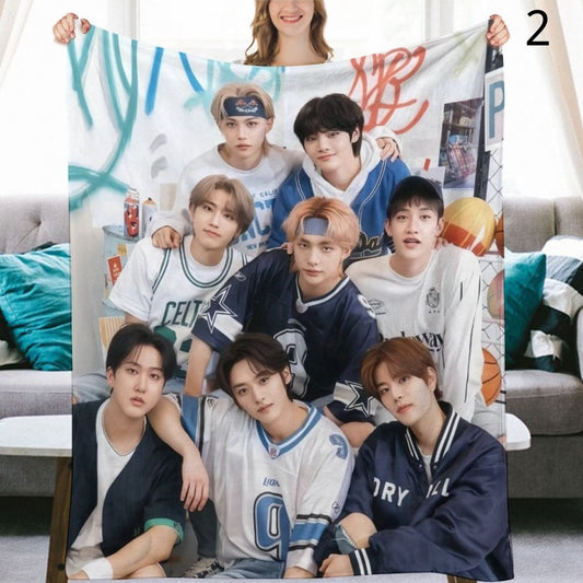 Stray Kids Blanket, SKZ Flannel Throw Blanket, Gifts for Stay