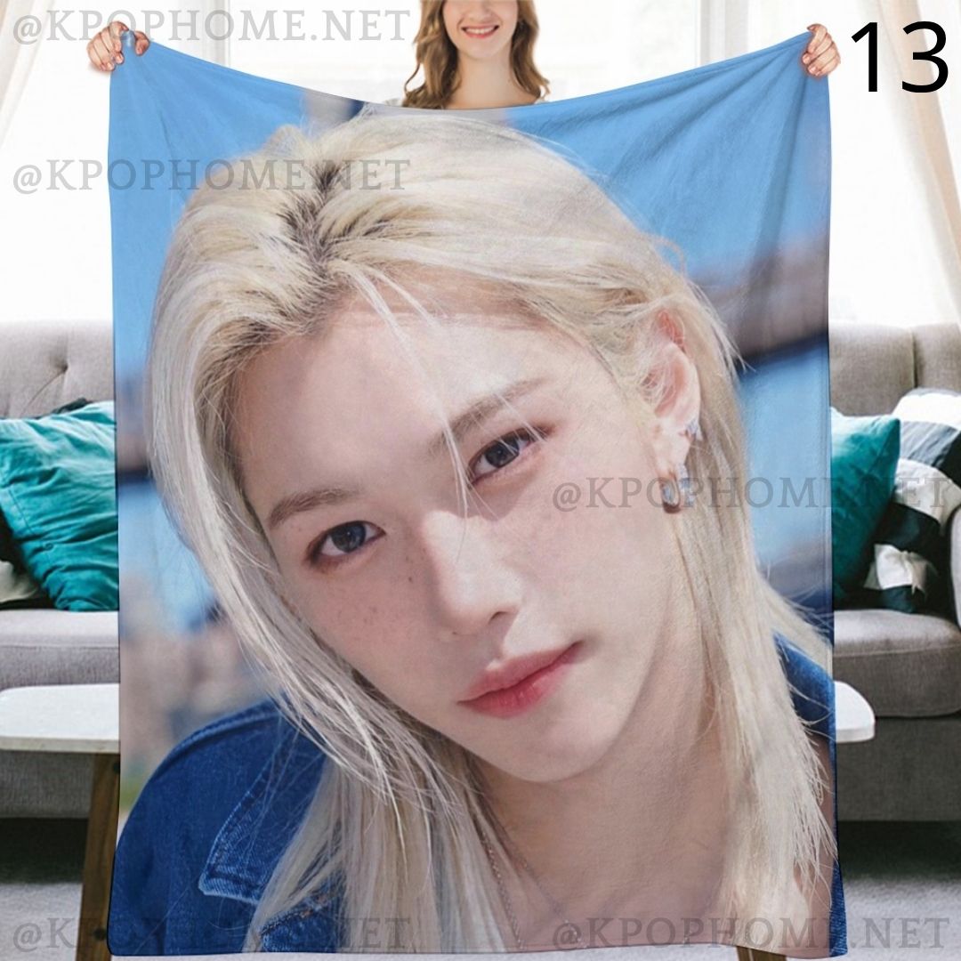 Stray Kids Felix Blanket, SKZ Flannel Throw Blanket, Gifts for Stay