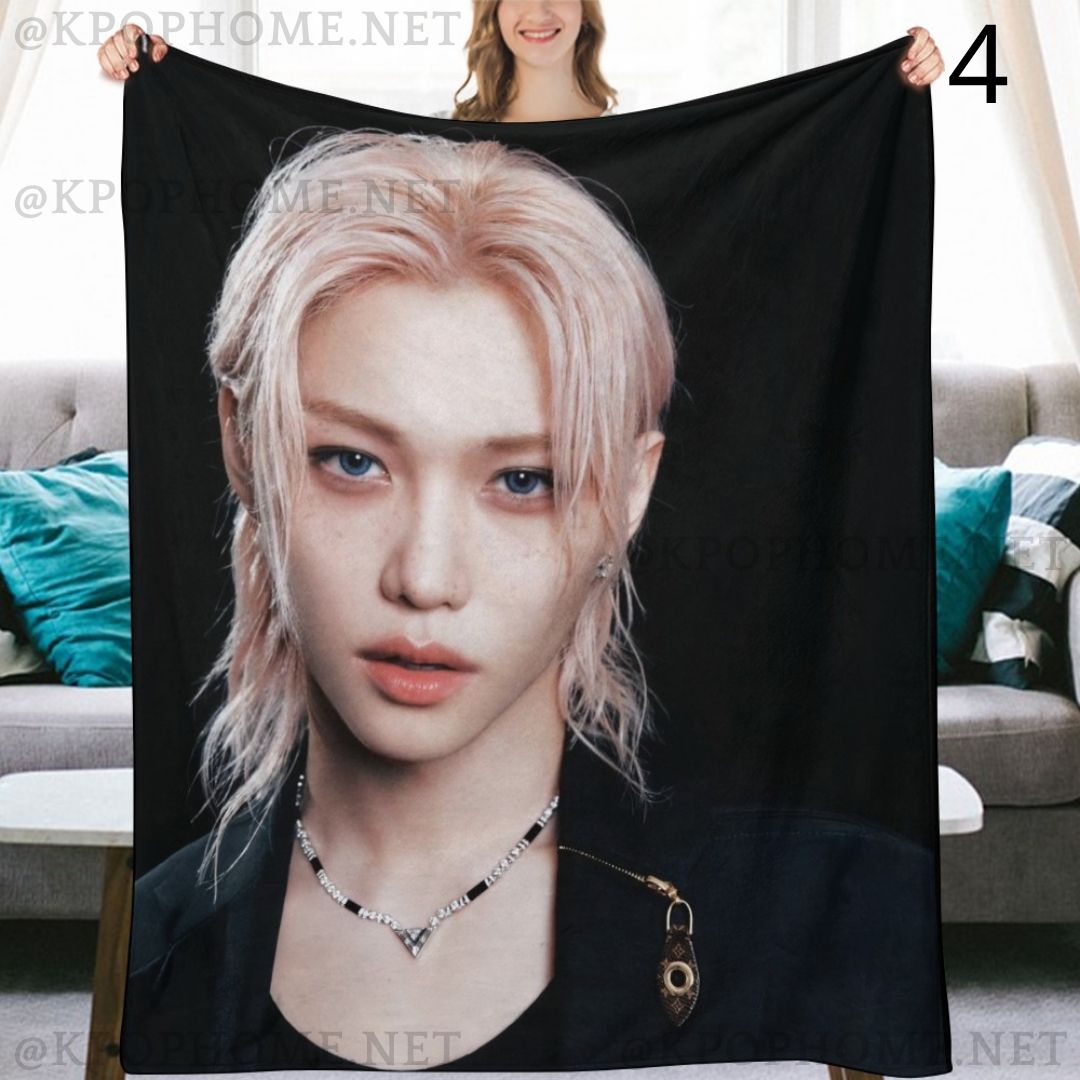 Stray Kids Felix Blanket, SKZ Flannel Throw Blanket, Gifts for Stay