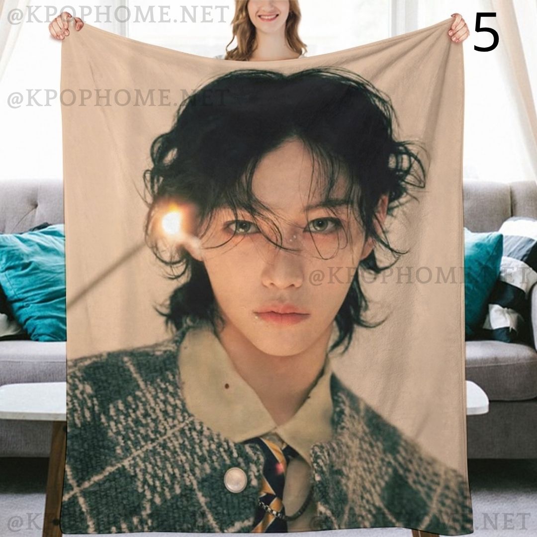 Stray Kids Felix Blanket, SKZ Flannel Throw Blanket, Gifts for Stay