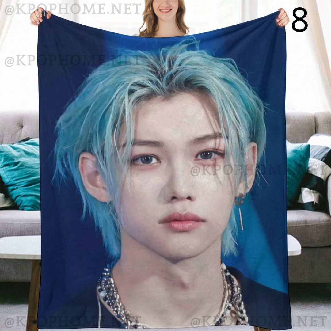 Stray Kids Felix Blanket, SKZ Flannel Throw Blanket, Gifts for Stay