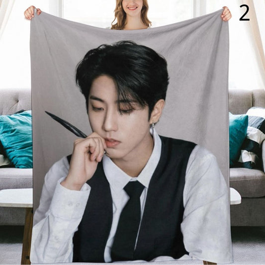 Stray Kids Han Blanket, SKZ Flannel Throw Blanket, Gifts for Stay