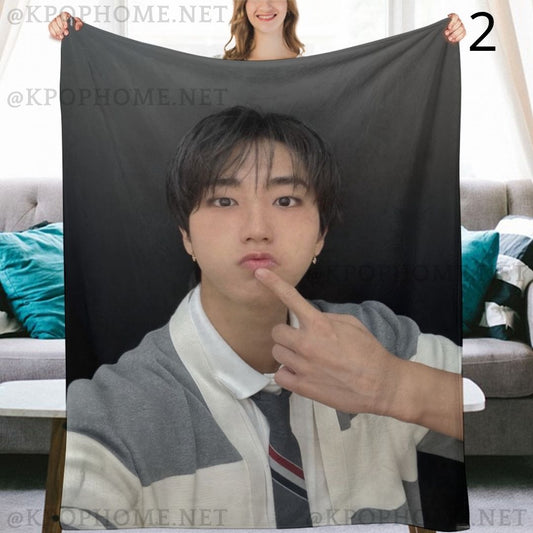 Stray Kids Han Blanket, SKZ Flannel Throw Blanket, Gifts for Stay