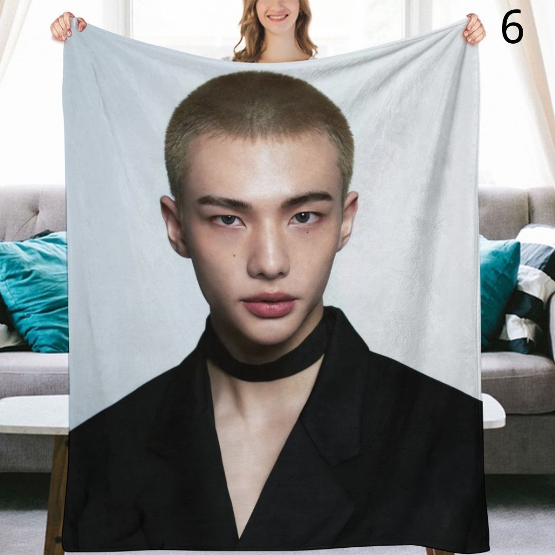 Stray Kids Hyunjin Blanket, SKZ Flannel Throw Blanket, Gifts for Stay