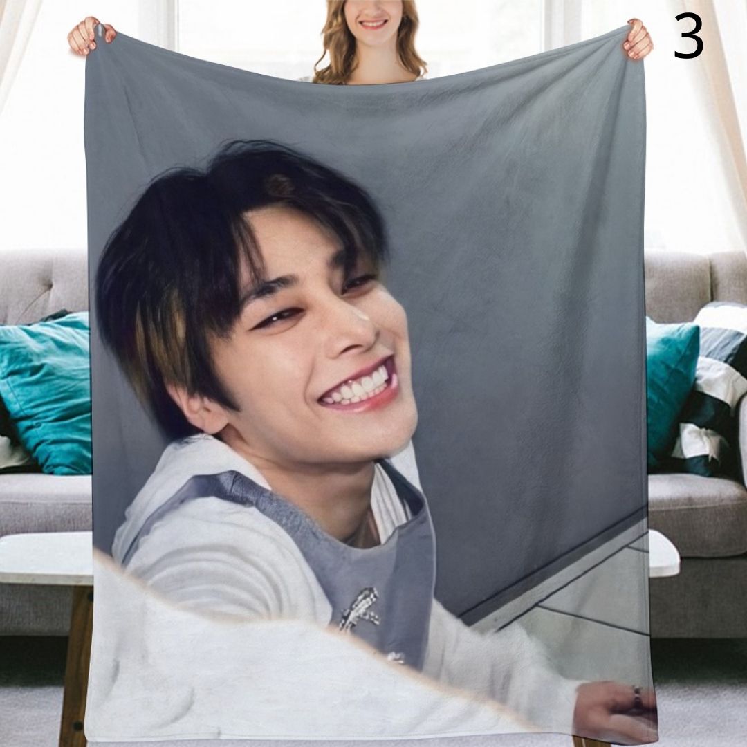 Stray Kids I.N Blanket, SKZ Flannel Throw Blanket, Gifts for Stay