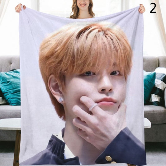 Stray Kids Seungmin Blanket, SKZ Flannel Throw Blanket, Gifts for Stay