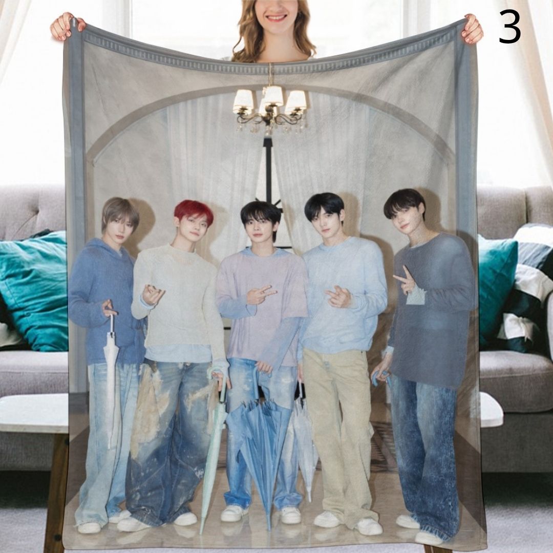 TOMORROW X TOGETHER Blanket, TXT Flannel Throw Blanket, Gifts for MOA