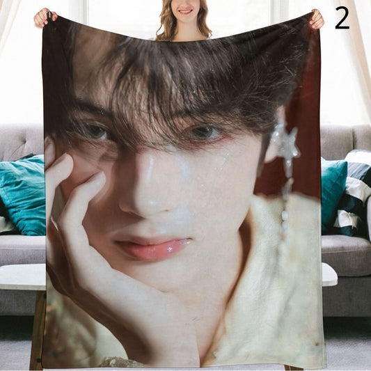 TOMORROW X TOGETHER Hueningkai Blanket, TXT Flannel Throw Blanket, Gifts for MOA