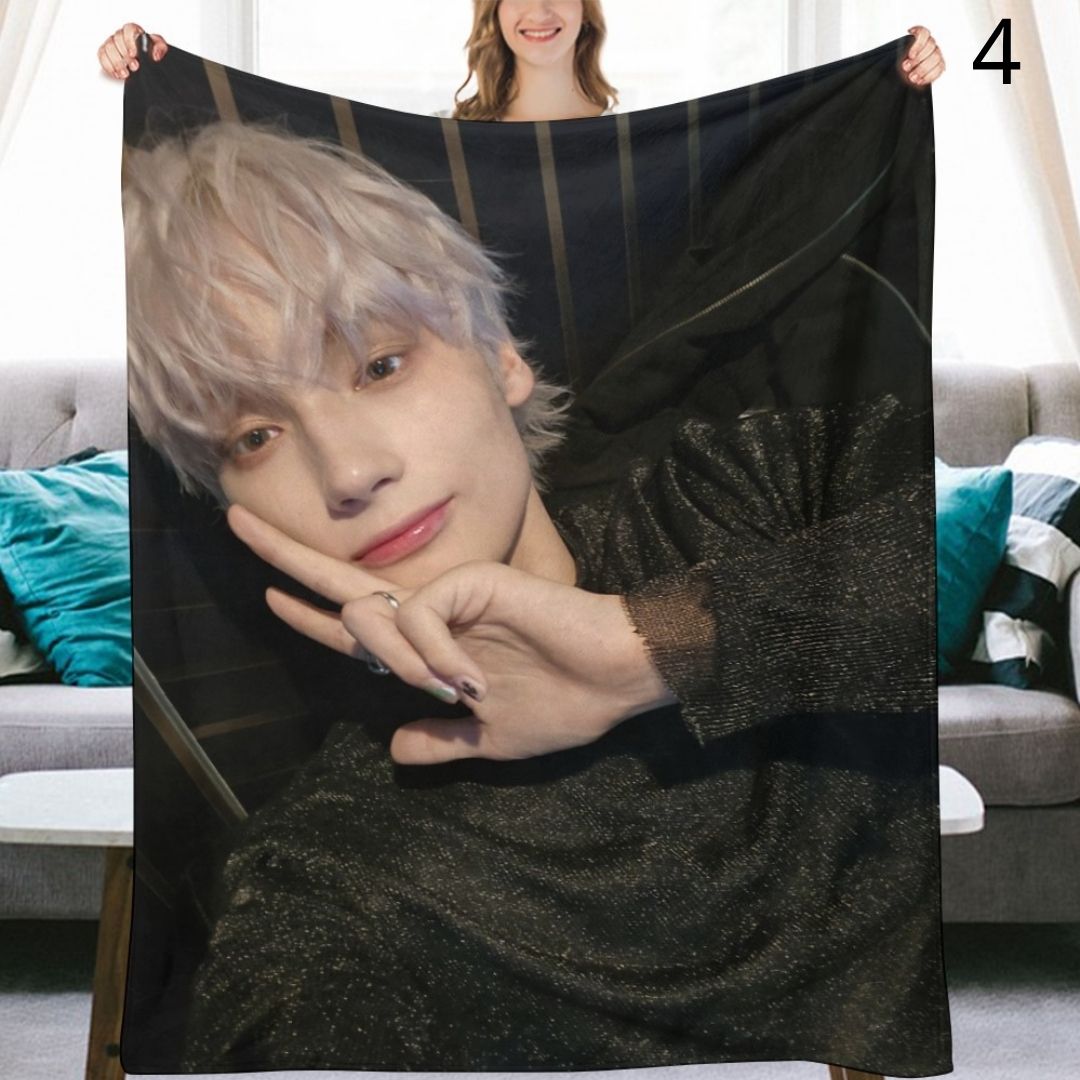 TOMORROW X TOGETHER Hueningkai Blanket, TXT Flannel Throw Blanket, Gifts for MOA