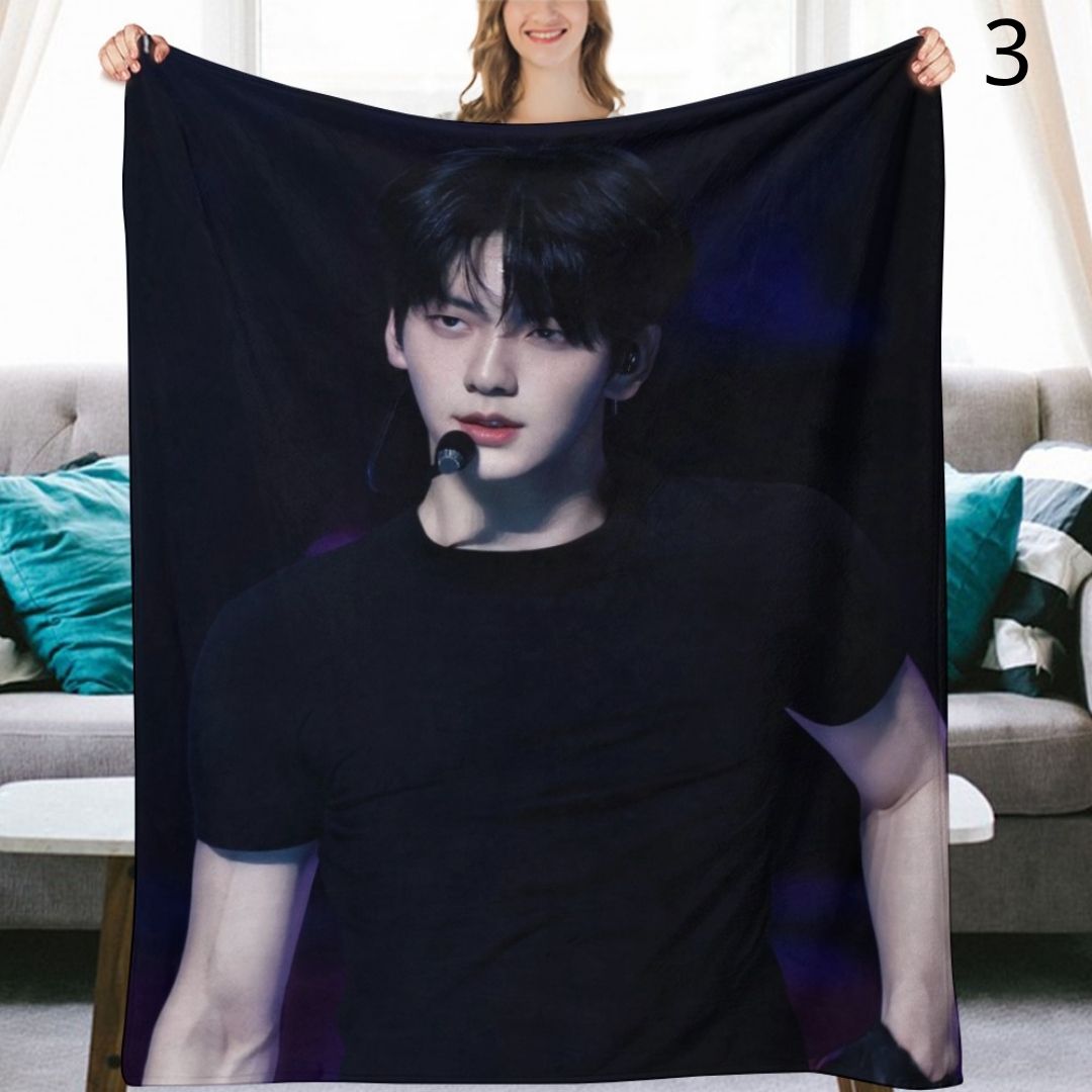 TOMORROW X TOGETHER Soobin Blanket, TXT Flannel Throw Blanket, Gifts for MOA