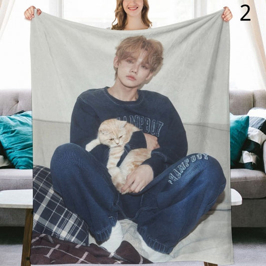 TOMORROW X TOGETHER Yeonjun Blanket, TXT Flannel Throw Blanket, Gifts for MOA