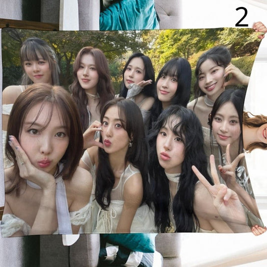 TWICE Blanket, TWICE Group Flannel Throw Blanket, Gifts for ONCE