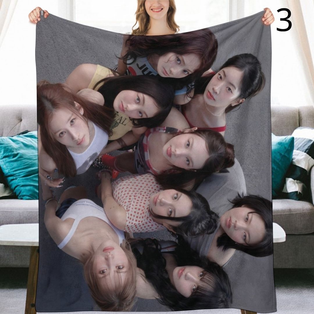 TWICE Blanket, TWICE Group Flannel Throw Blanket, Gifts for ONCE