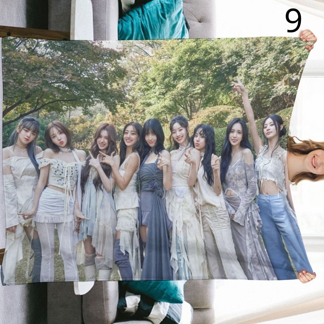 TWICE Blanket, TWICE Group Flannel Throw Blanket, Gifts for ONCE