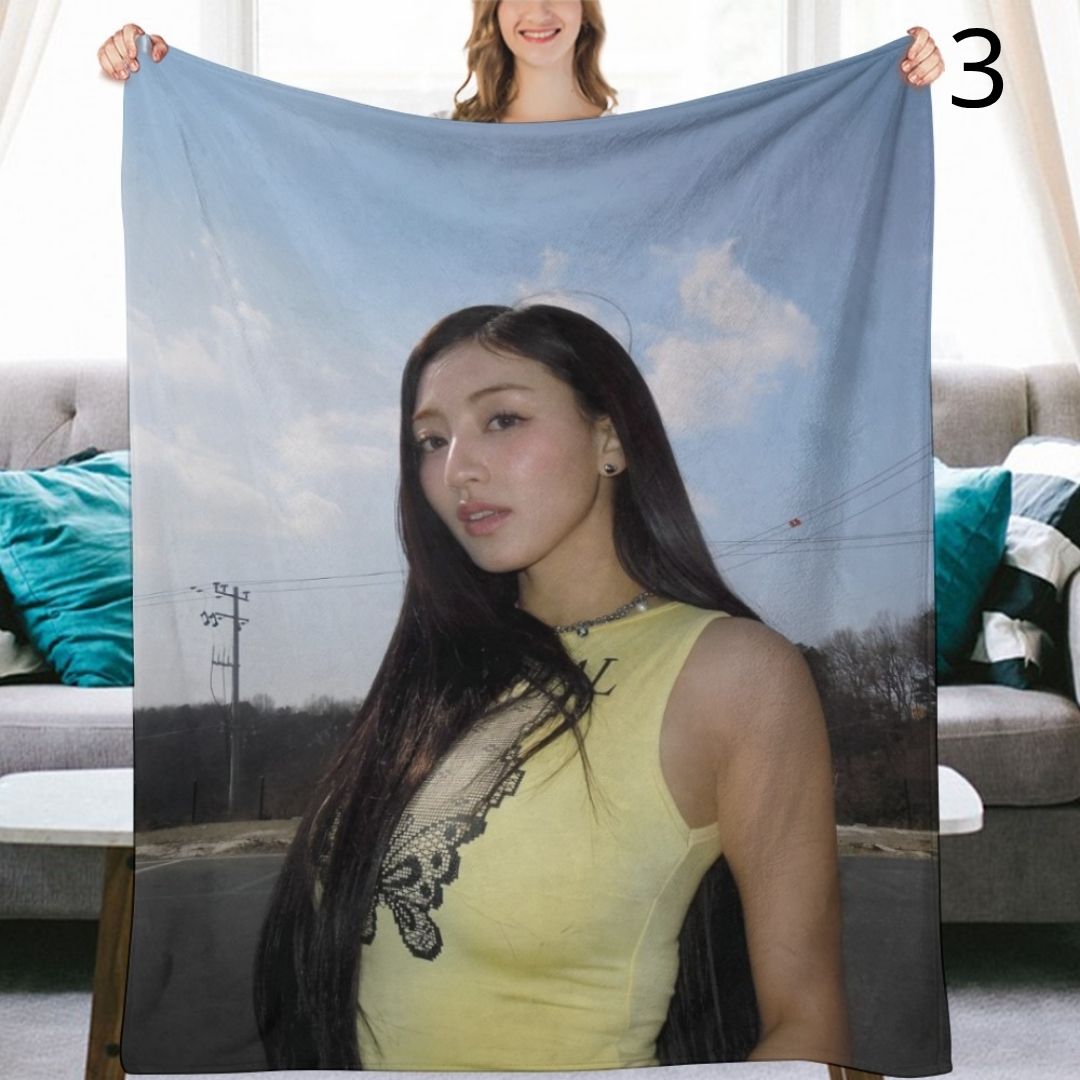 TWICE Jihyo Blanket, TWICE Flannel Throw Blanket, Gifts for ONCE