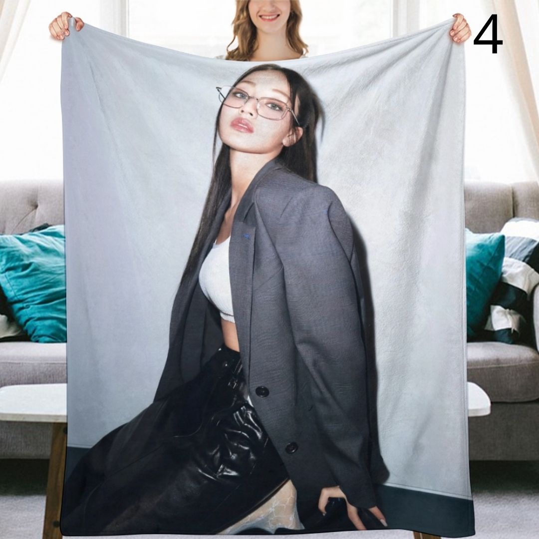 TWICE Jihyo Blanket, TWICE Flannel Throw Blanket, Gifts for ONCE