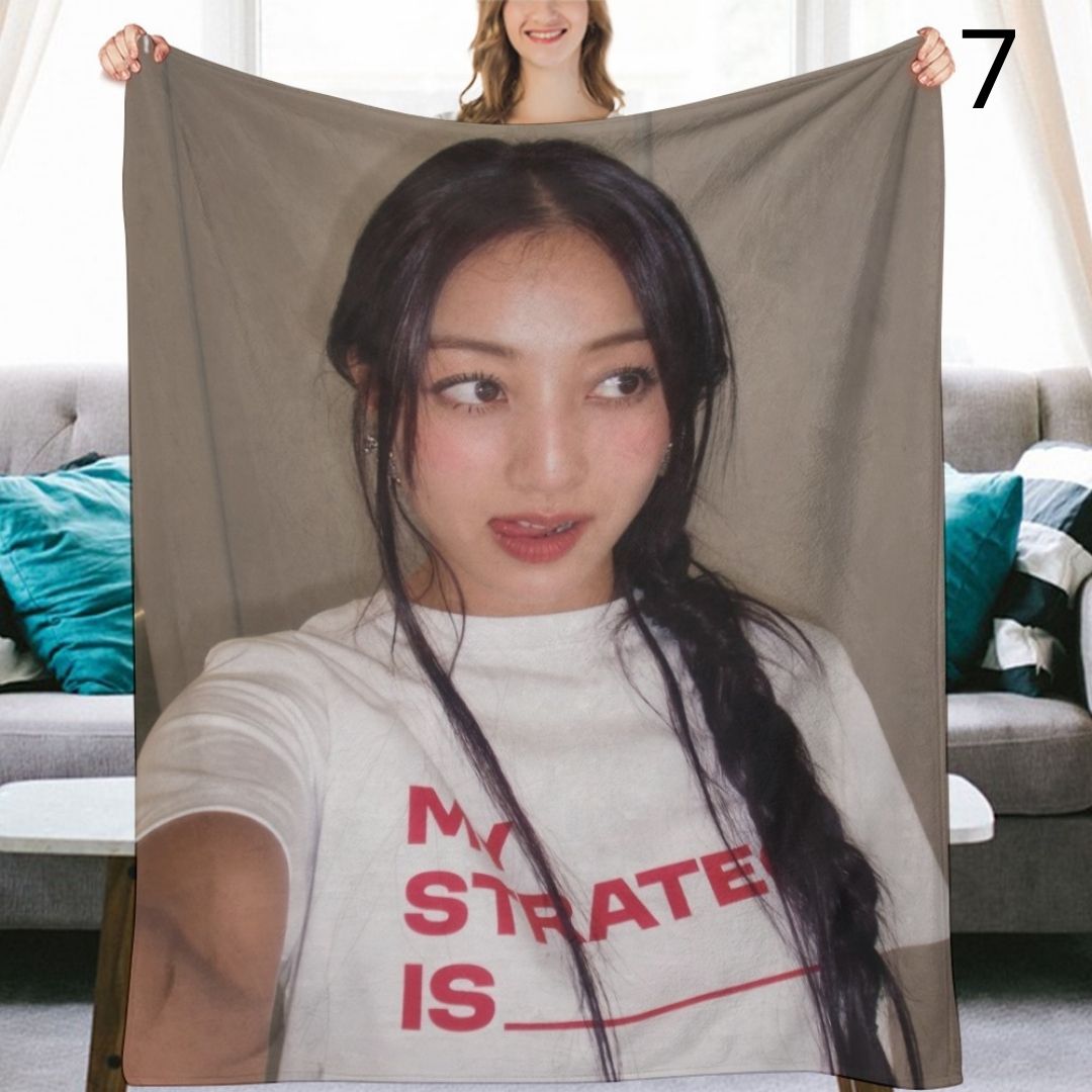 TWICE Jihyo Blanket, TWICE Flannel Throw Blanket, Gifts for ONCE