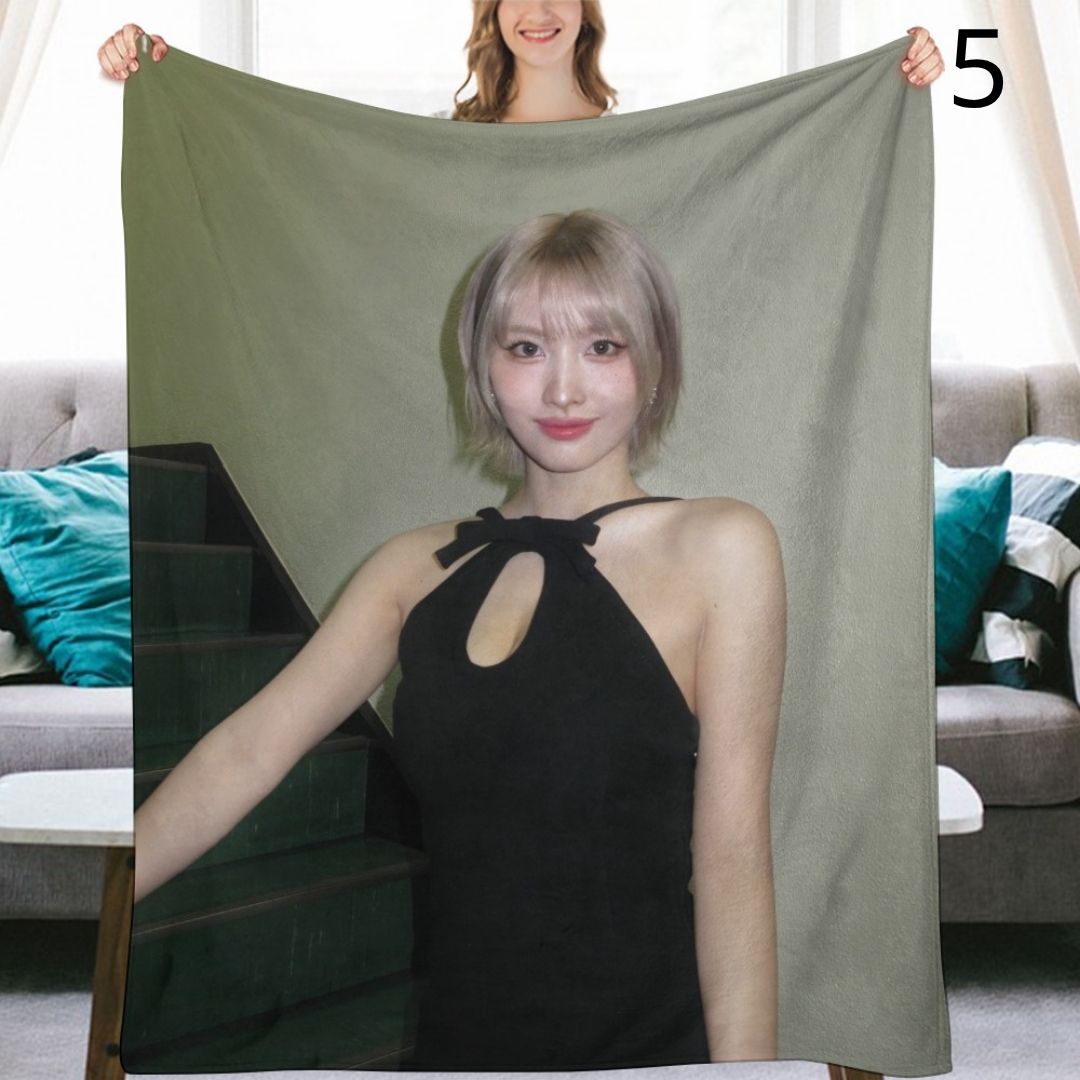TWICE Momo Blanket, TWICE Flannel Throw Blanket, Gifts for ONCE