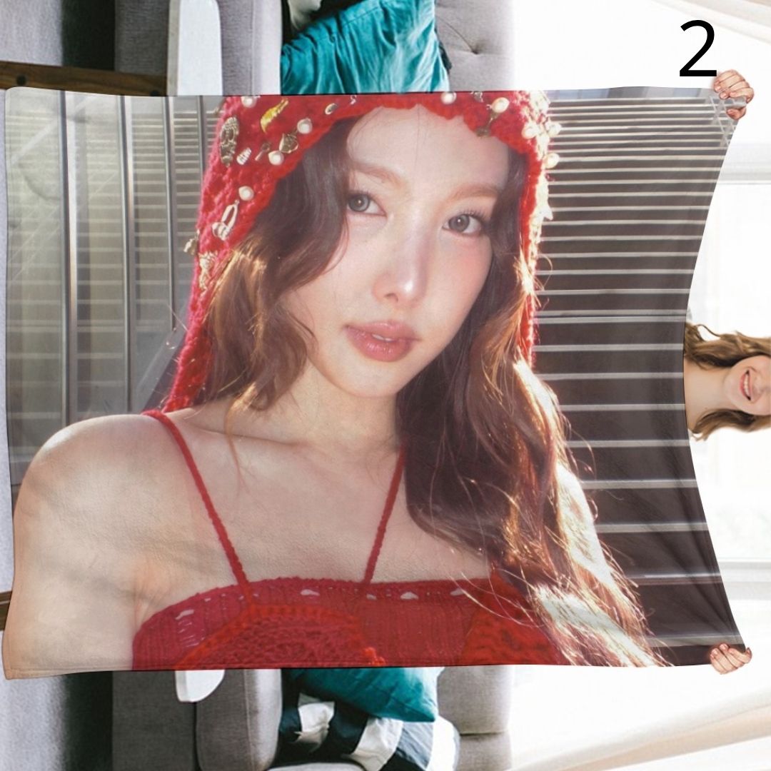TWICE Nayeon Blanket, TWICE Flannel Throw Blanket, Gifts for ONCE