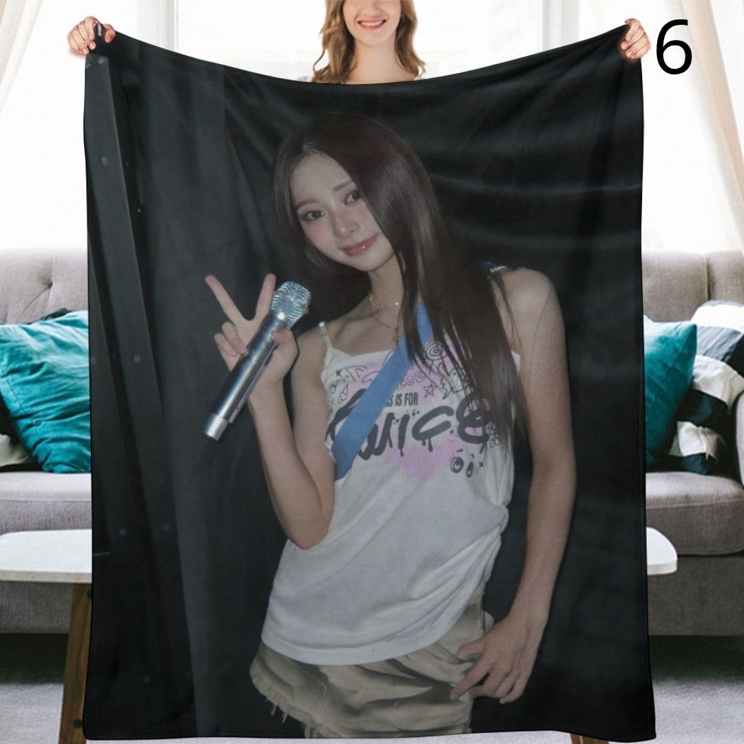 TWICE Tzuyu Blanket, TWICE Flannel Throw Blanket, Gifts for ONCE