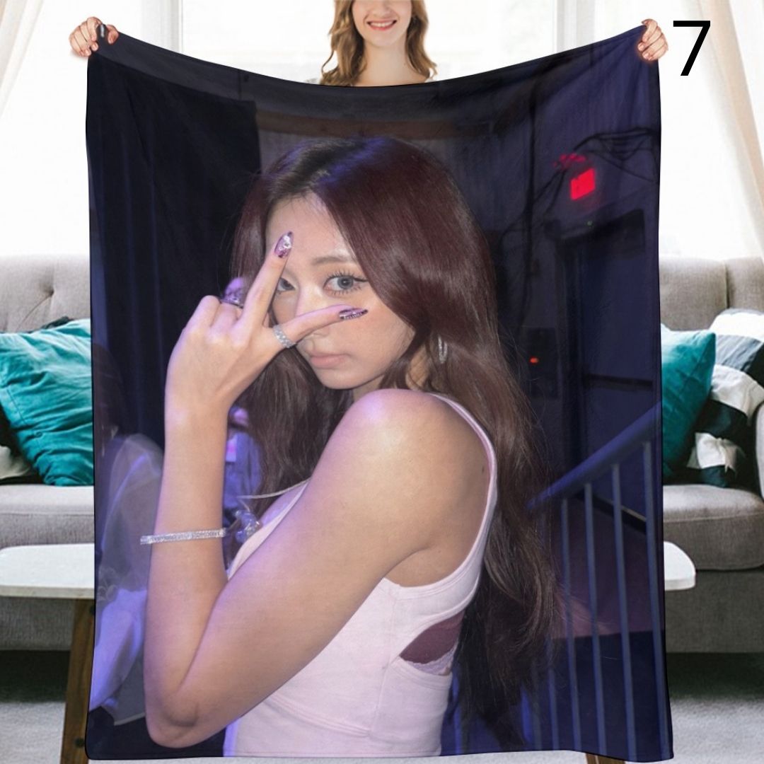 TWICE Tzuyu Blanket, TWICE Flannel Throw Blanket, Gifts for ONCE