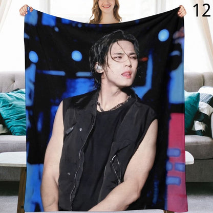 SEVENTEEN Mingyu Blanket, Seventeen Flannel Throw Blanket, Gifts for Carat