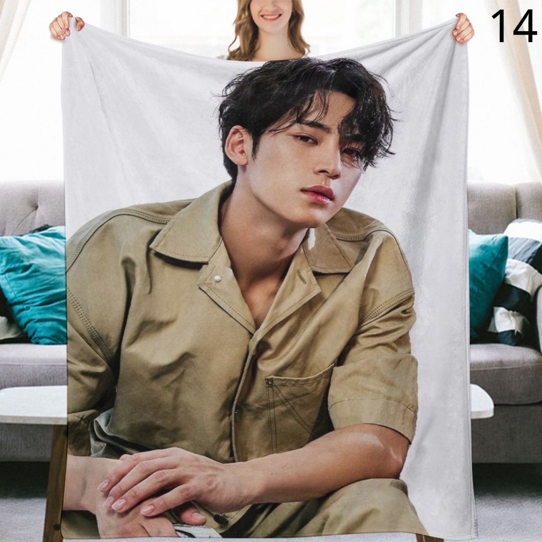 SEVENTEEN Mingyu Blanket, Seventeen Flannel Throw Blanket, Gifts for Carat