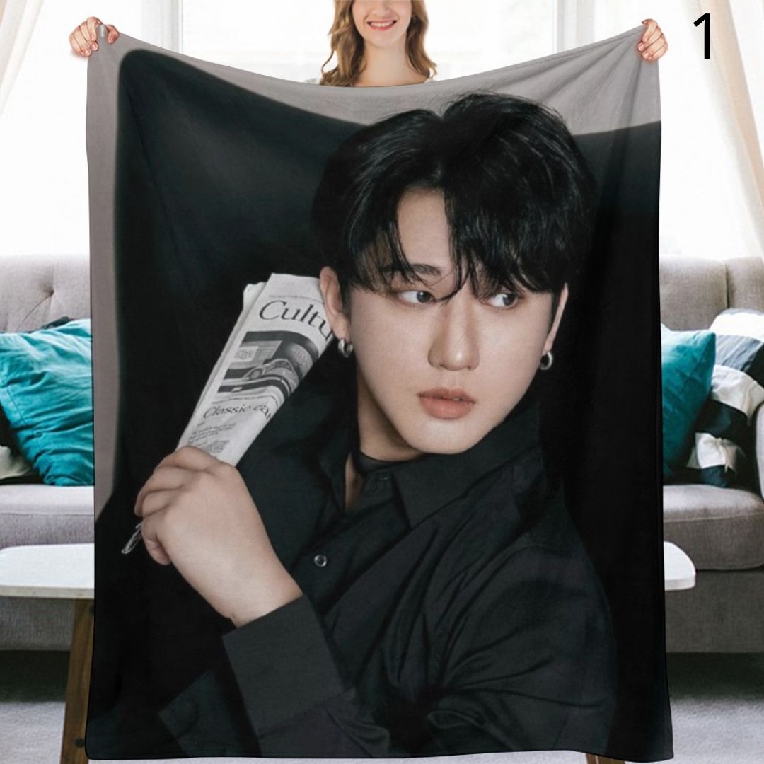 Stray Kids Changbin Blanket, SKZ Flannel Throw Blanket, Gifts for Stay